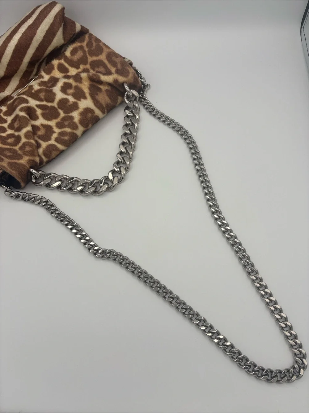 Stella McCartney Shoulder/Handbag - Leopard & Zebra Animal Print - Faux Calf Fur
